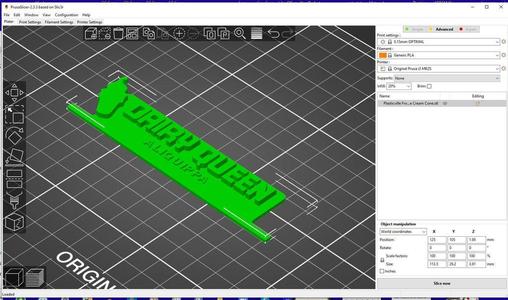Dairy Queen Sign for Plasticville Frosty Bar V2