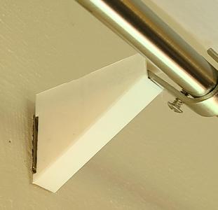 Curtain rod bracket support
