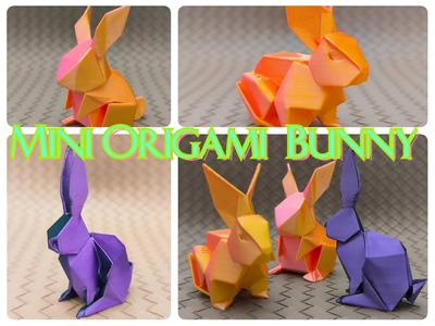 Mini Origami Bunny Batch (3 types)   