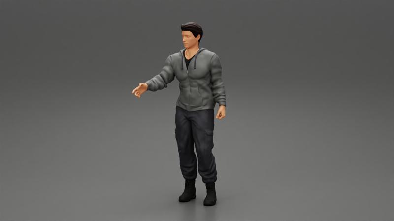 Young man giving hand for handshake