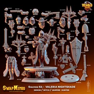 Swapmini 64 -  Valeria Nightshade - demon / witch / vampire  hunter