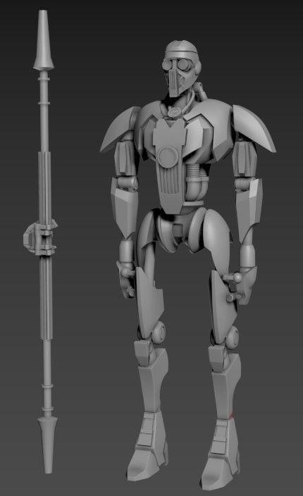 IG-100 Magnaguard 6 inch Articulated Figure STL 3D print model