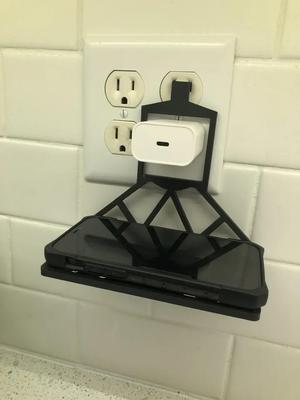 Smart Phone wall charger stand   