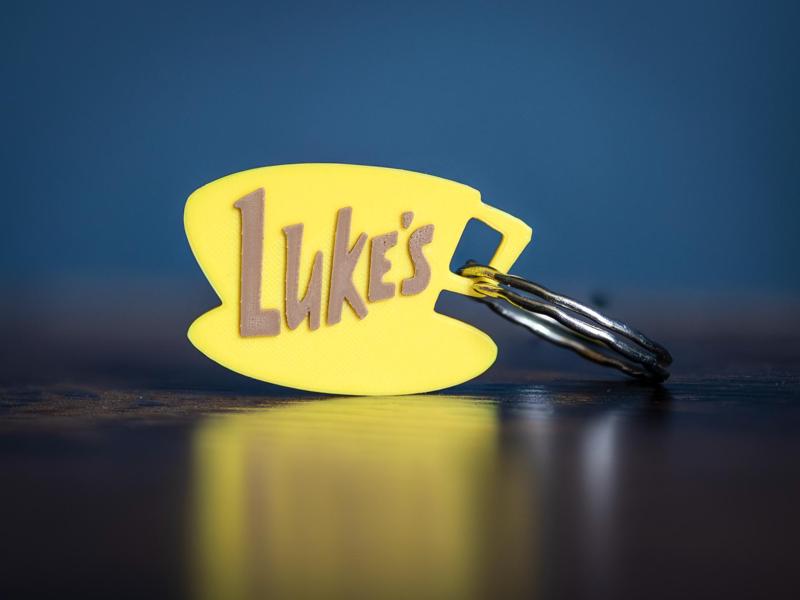 Luke's Diner Keyring/Keychain from Gilmore Girls 