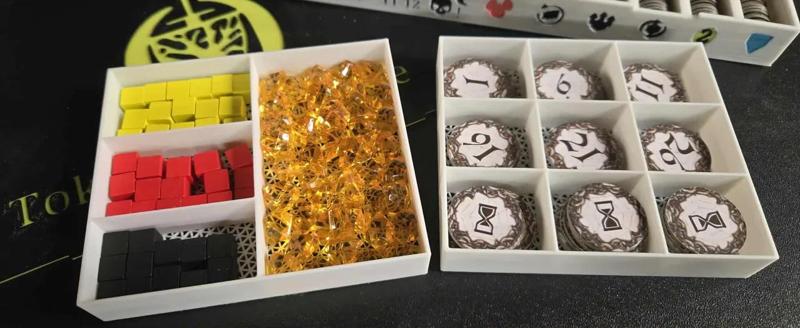 Oathsworn cube, animus, and time token boxes   