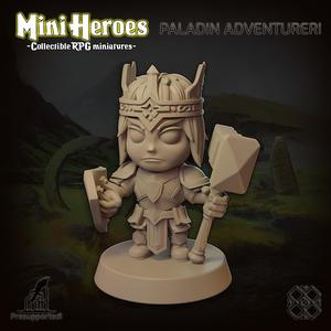 Mini Heroes - Collectible RPG Miniatures (Paladin, Chibi)