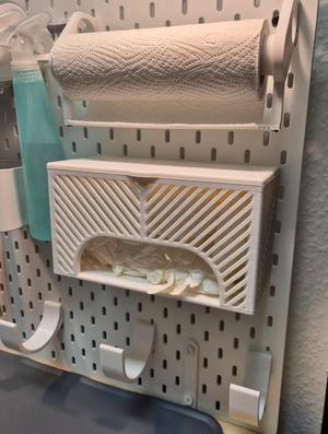 Big Disposable Glove Box - Ikea Skadis   