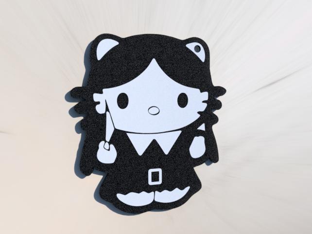 Hello Kitty  Wednesday - Keyring Ornament Charm
