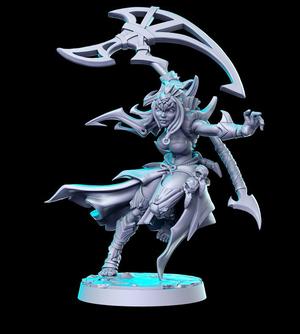 PRE-SUPPORTED Kujla Warrior - 32mm - DnD