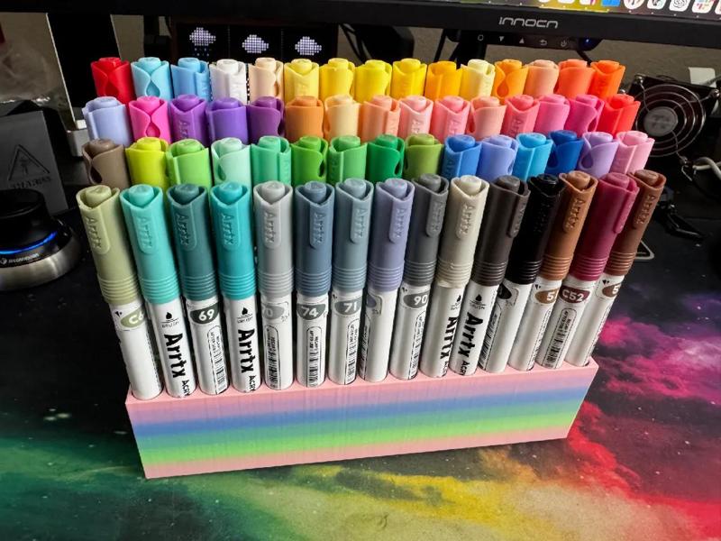 Ultimate 60-Marker Organizer for Acrylic Markers   