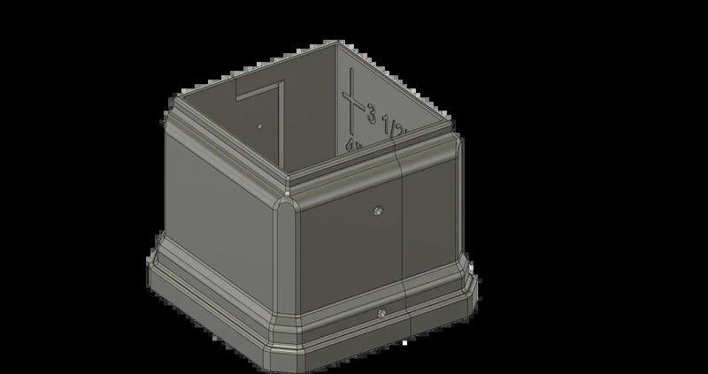 Post skirts for 4"x4", 4" high and 6"x6", 6" high   