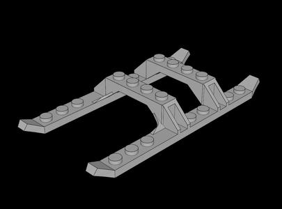 Lego Compatible (30248.dat) Landing Skids   
