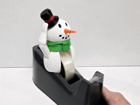 Sellotape Snowman