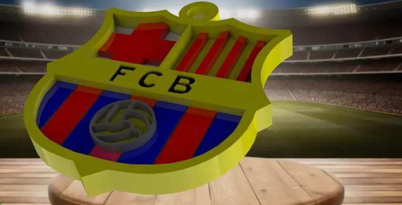 Keychain Holder - barcelona Logo   