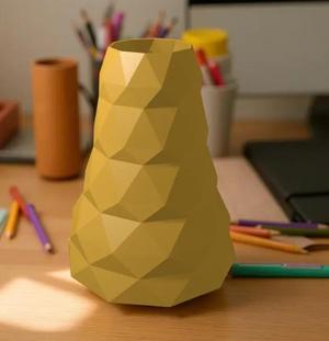 Rocket vase low poly   