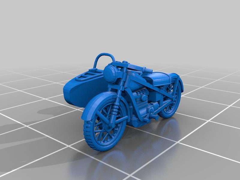 Nimbus Motorcycle WW2 resin