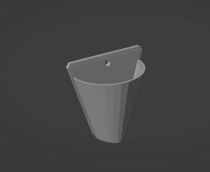 Maceta de pared | Modelo 3D | Deco hogar   