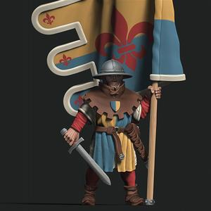 Medieval/Bretonn - Men at Arms - 28/32mm