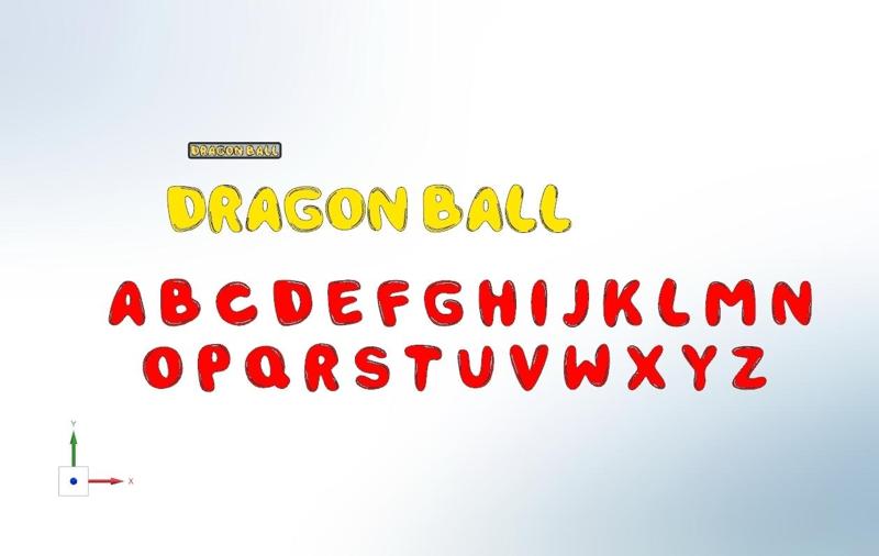 DRAGON BALL Letters and Numbers | Logo