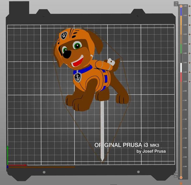 Tlapková Patrola (PAW Patrol - Zuma and Marshall) - Zápichy do dortů / Cake Toppers   