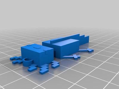 Minecraft Axolotl(no supports)
