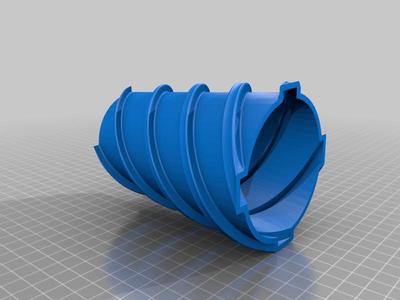 Vase v 360 twisted fileted