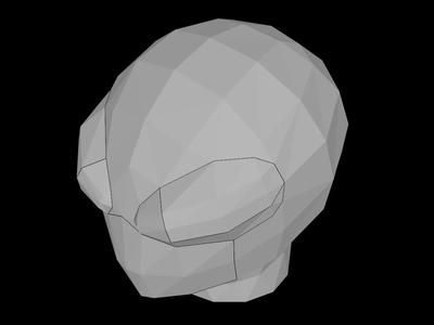 Lego Compatible (98365.dat) Minifig Head Modified Alien with Large Eyes Pattern   