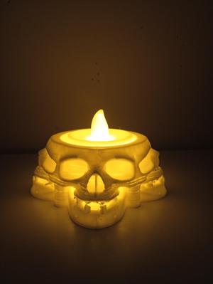 decorative skull candle holders lamp, halloween. Skull candle holders lamp