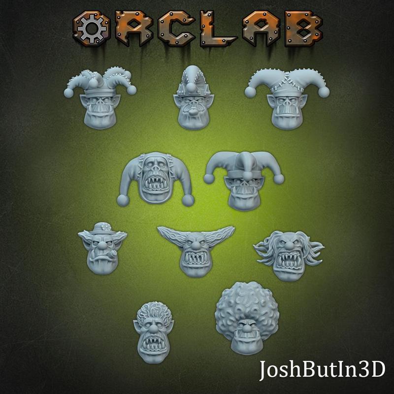 OrcLab - Jestaz and Klownz heads
