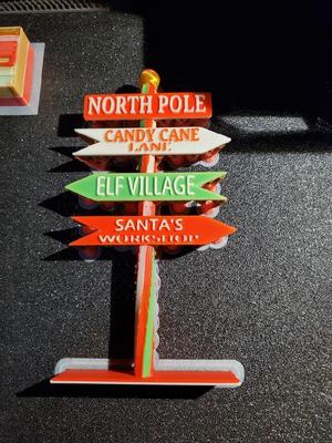 North Pole City Signs