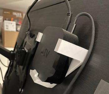 Holder for Apple TV 4K (3. Gen) - Backside of TV