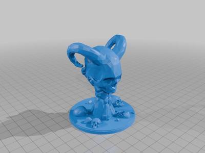 Hand with Skulls statue