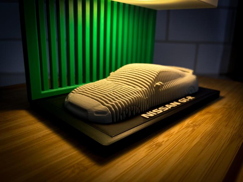 Nissan GT-R - Layered Car Art