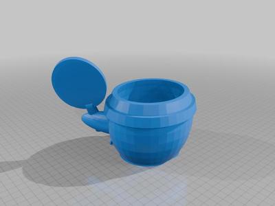 tennis play flower pot