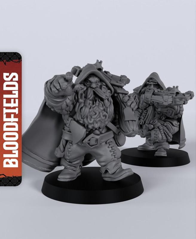 Dwarf Rangers - With Free Dragon  - 5e DnD Inspired for RPG and Wargamers