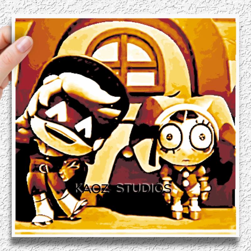 Boxy Boo & Jack the Clown drop the beat Poppy Playtime Wall Art