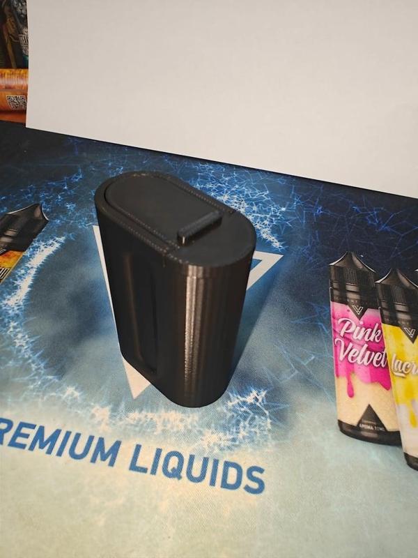 eliptical case 2 x 21700 (+tube for 18650 battery)