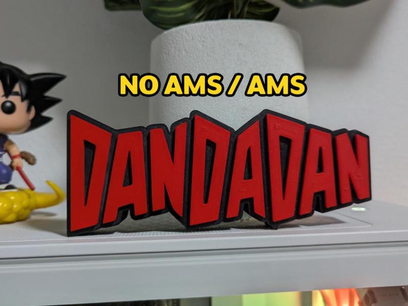 Horizontal DanDaDan Logo Sign (NO AMS/AMS)