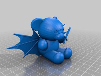 teddy bat with sword