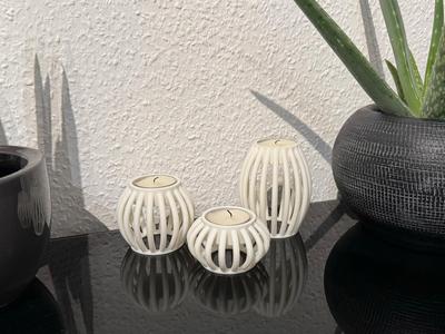 Modern tea light candle holder floating LED small