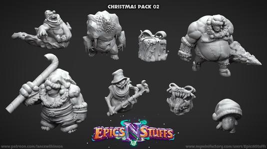 Christmas Miniature Bundle 02 - Pre-Supported