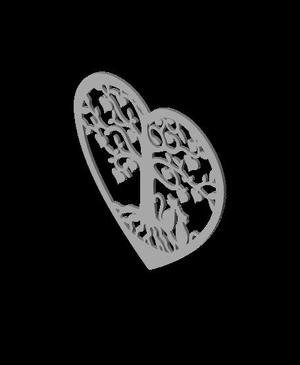 tree of life heart cats.stl