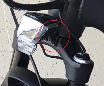 Lampenhalter für Suntour Federgabel