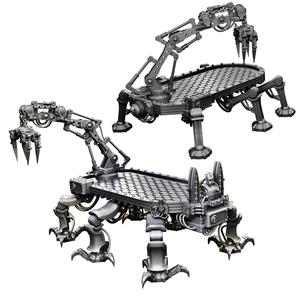 Cargo Hauler With Cargo Crane (Optional Lobotomized Cyber Pilot)