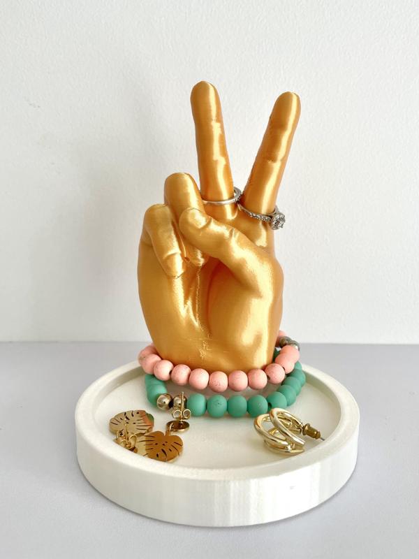 Peace Sign Jewelry Tray / Ring Holder