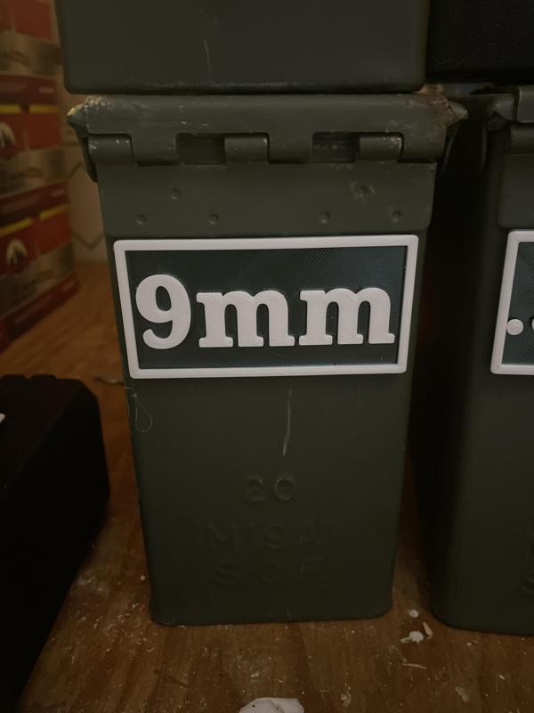 Ammo Can Box labels