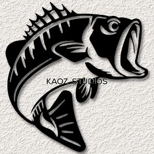 bass wall art fish wall decor fishing decoration for fisherman