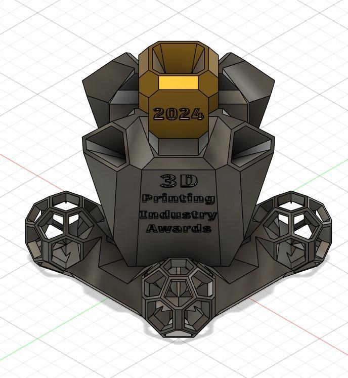3D Printing Industry Awards 2024 Trophy By KRYS_3D
