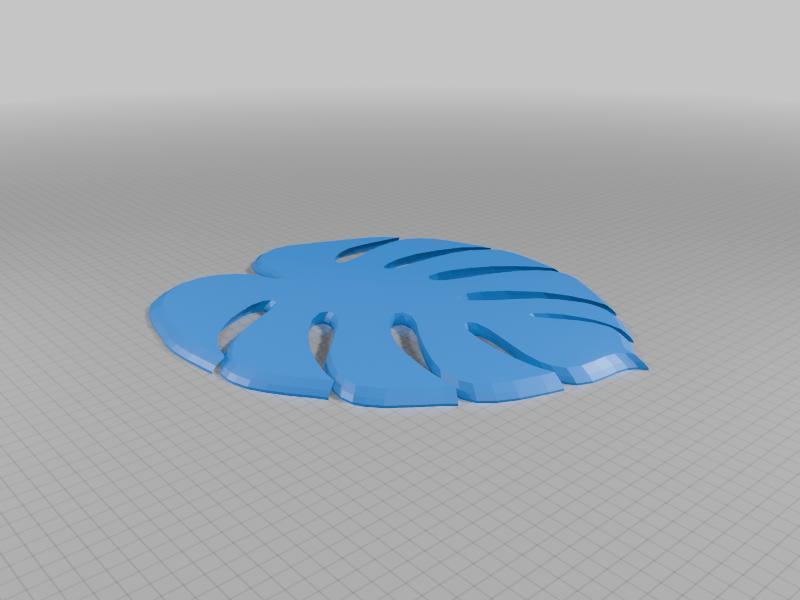 My Monstera Leaf Coaster 