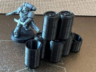 Barrel Barricade Terrain Wargaming